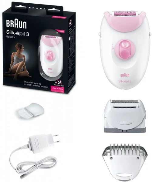 Braun Silk-épil 3 3270 Epilierer Mit 3 Extras, Einschließlich Eines Scherkopfes Und Eines Trimmeraufsatzes – Bild 5