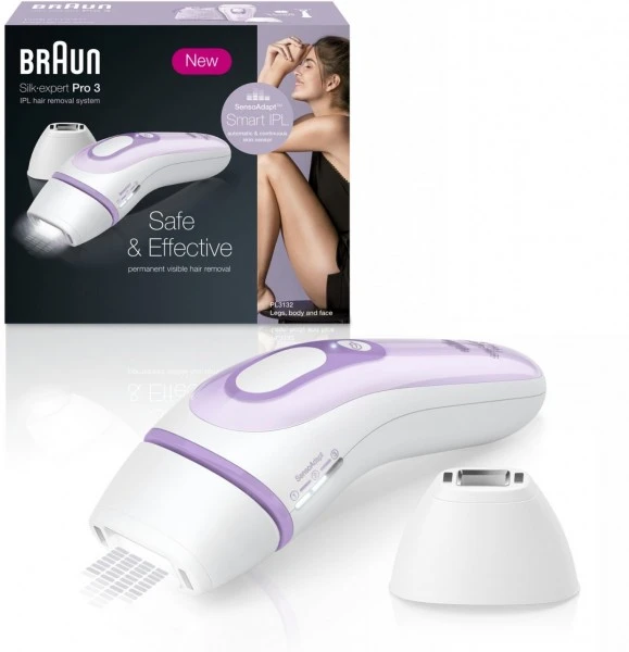 Braun PL3132 Silk Expert Pro 3 IPL Haarentfernungssystem Weiß/lila – Bild 2