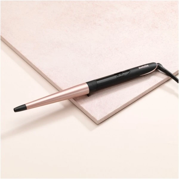 BaByliss C454E Rose Quartz Conical Wand Lockenstab Rose/schwarz – Bild 3