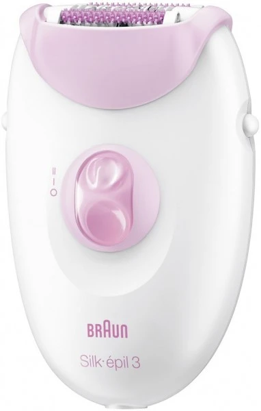 Braun 3175 Silk-épil 3 Epilierer + Aufbewahrungstasche Pink/weiß – Bild 2