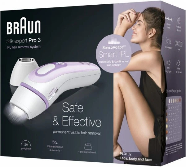 Braun PL3132 Silk Expert Pro 3 IPL Haarentfernungssystem Weiß/lila – Bild 5