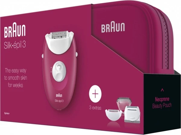 Braun 3-415 GS Silk-epil Geschenkset Epilierer Himbeer â Bild 4