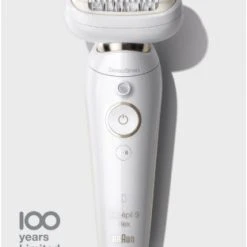 Braun 100 Jahre Silk-épil 9 Flex Epilierer Weiß/gold