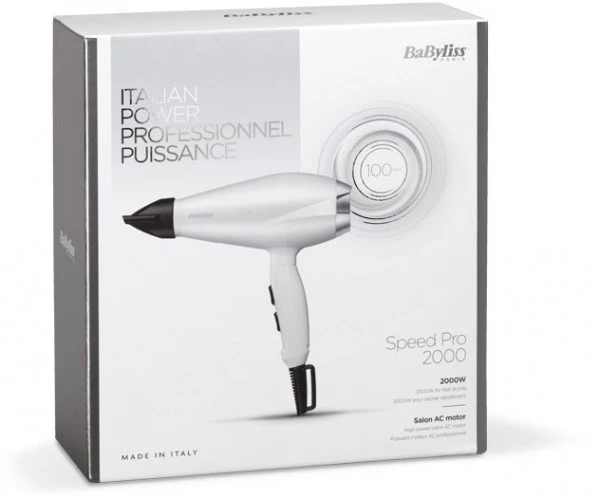 BaByliss 6704WE 2000W Power Pro Haartrockner WeiĂ â Bild 3