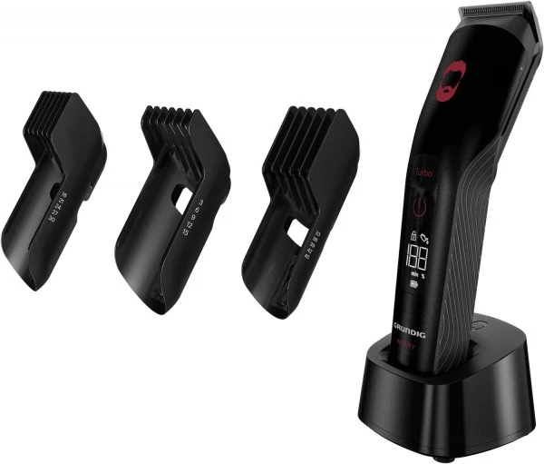 Grundig MC 9030 ProClub Bart-/Haarschneider Matt Schwarz/rot â Bild 4