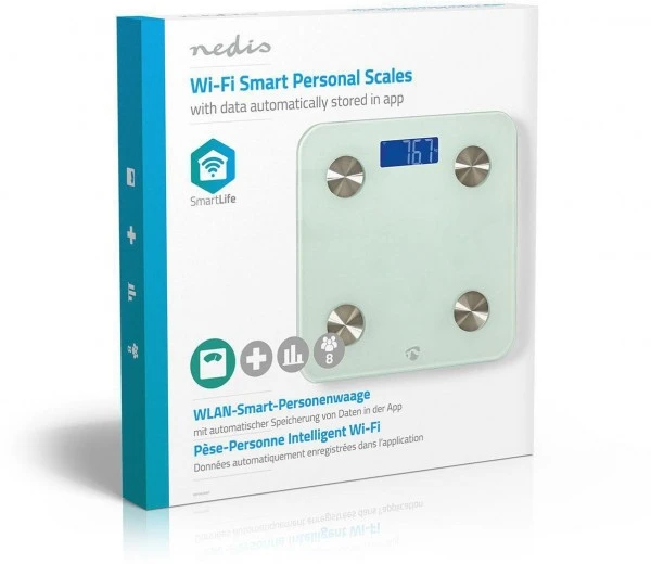 Nedis WIFIHS10WT Körperanalysewaage Weiß – Bild 2