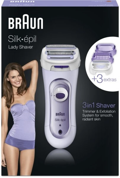 Braun LS 5560 Silk-èpil Damenrasierer Lila – Bild 5