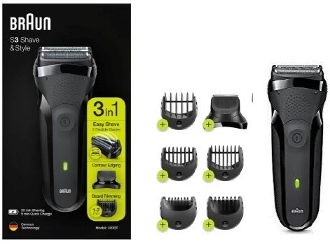 Braun 300BT Series 3 Rasierer Schwarz – Bild 3