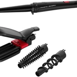 Rowenta CF422L Infinite Looks 9in1 Lockenstab Schwarz/weiß/rot