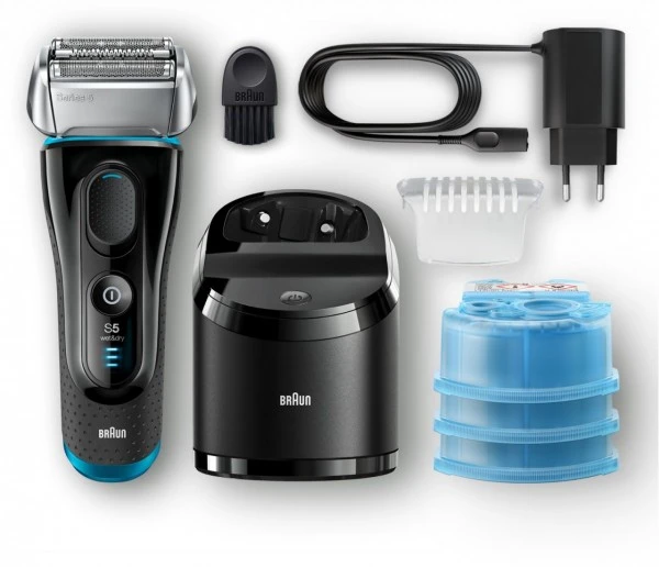 Braun 5190cc + CCR2 Series 5 W&D Rasierer Schwarz/blau â Bild 2