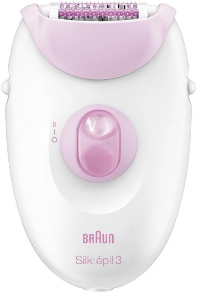 Braun 3175 Silk-épil 3 Epilierer + Aufbewahrungstasche Pink/weiß