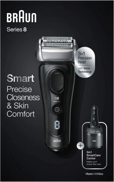 Braun 8460cc System Wet&dry Series 8 Rasierer Schwarz 1 Braun 8460cc System Wet&dry Series 8 Rasierer Schwarz