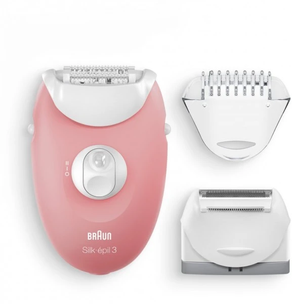 Braun SE 3-44 Silk·epil3 Epilierer Flamingo/weiß – Bild 2