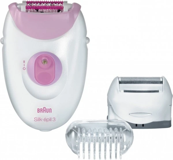 Braun Silk-épil 3 3270 Epilierer Mit 3 Extras, Einschließlich Eines Scherkopfes Und Eines Trimmeraufsatzes