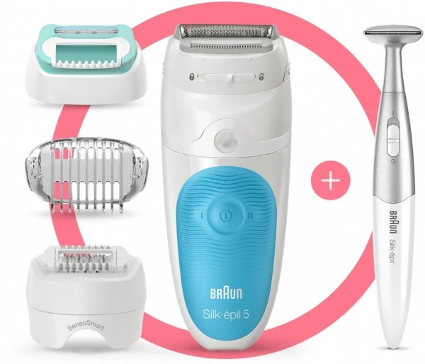 Braun 5-810 Silk-epil SensoSmart Epilierer WeiĂ/blau â Bild 5
