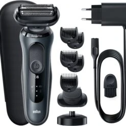 Braun 61-N4500cs Series 6 Rasierer Schwarz/grau