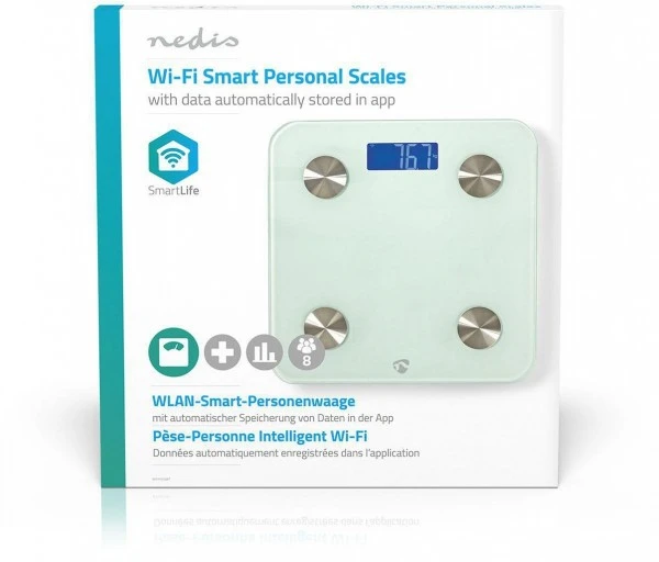 Nedis WIFIHS10WT Körperanalysewaage Weiß – Bild 6