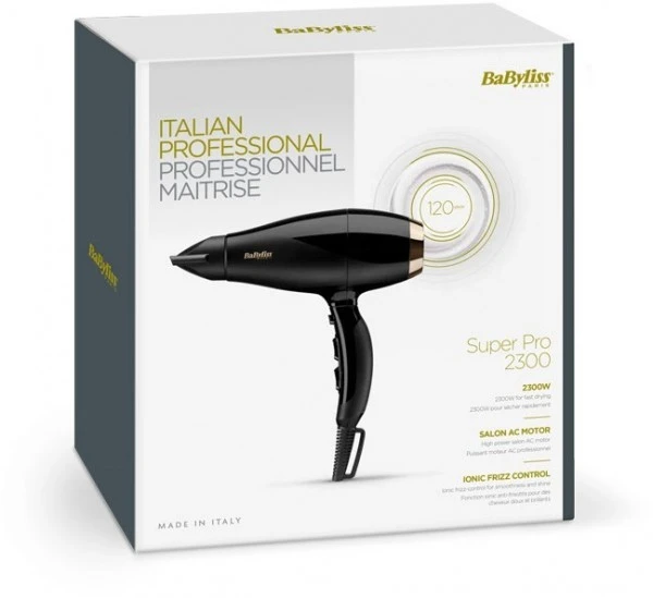 BaByliss 6714E Super Pro 2300 Haartrockner Schwarz â Bild 2