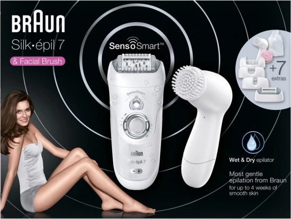 Braun 7-860 Silk-epil SensoSmart Epilierer Weiß – Bild 2