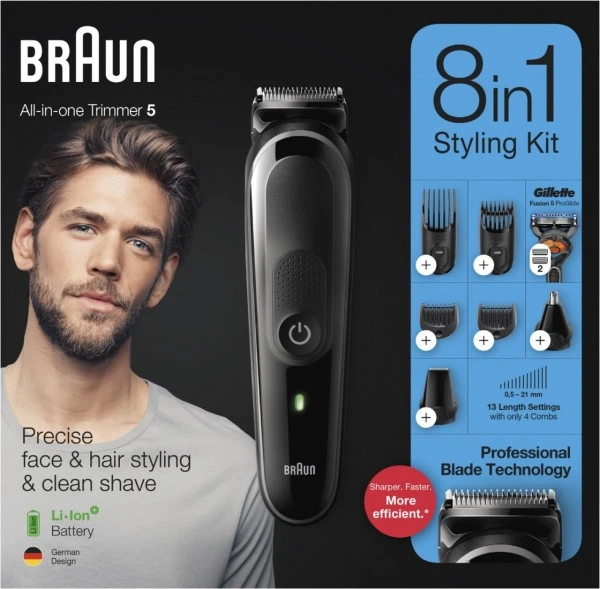 Braun MGK 5260 MultiGroomingKit Rasierer Schwarz