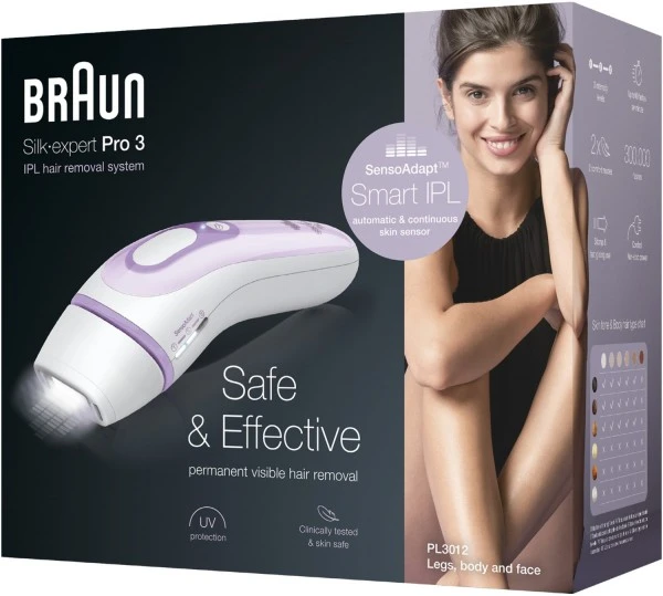 Braun PL3012 Silk Expert Pro 3 IPL Haarentfernungssystem Weiß/lila – Bild 6