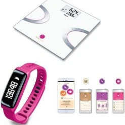 Beurer BF 710/AS 81 BodyShape System 3in1 Diagnosewaage Pink