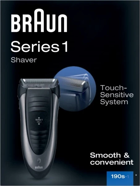 Braun Series 1 190s-1 Elektrorasierer Dunkelgrau – Bild 4