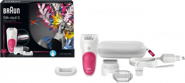 Braun 5-547 Silk-èpil 5 Epilierer Weiß/pink – Bild 3