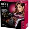 Braun HD770 Color Saver Satin Hair 7 Haartrockner Schwarz/rot