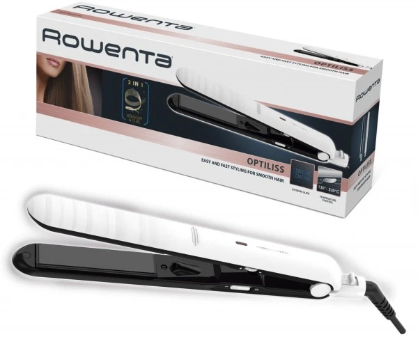 Rowenta SF3210 Haarglätter Weiß/schwarz 2 Rowenta SF3210 Haarglätter Weiß/schwarz – Bild 2