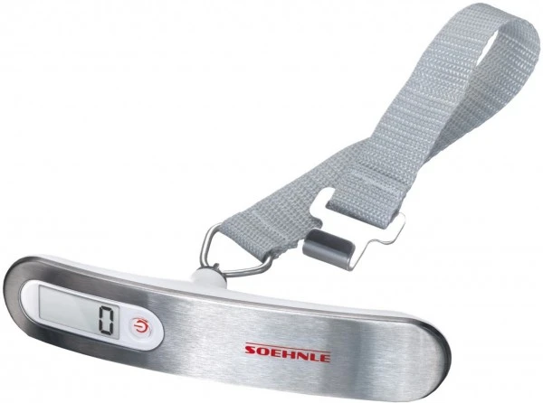 Soehnle Travel Gepäck-Waage Kofferwaage Silber