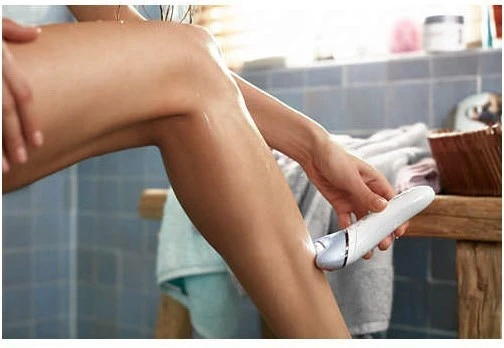 Philips BRE605/00 Satinelle Advanced Epilierer Weiß/blau – Bild 4