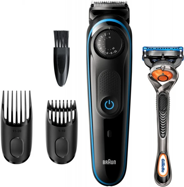 Braun BT 3240 BeardTrimmer Bartschneider Schwarz/blau 1 Braun BT 3240 BeardTrimmer Bartschneider Schwarz/blau