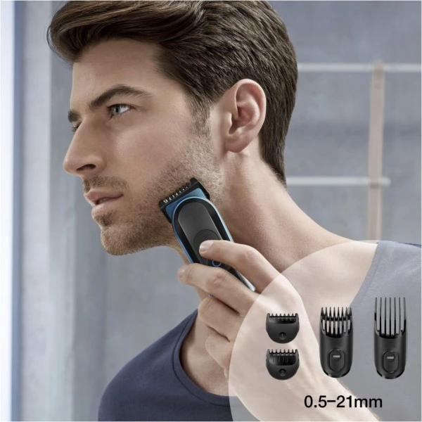 Braun MGK 3045 Körper- Haar- Trimmer Schwarz/blau – Bild 4