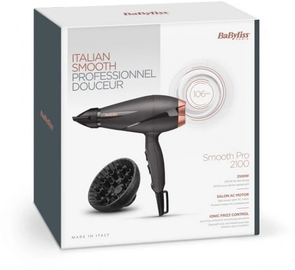 BaByliss 6709DE Smooth Pro 2100 Haartrockner Schwarz – Bild 4