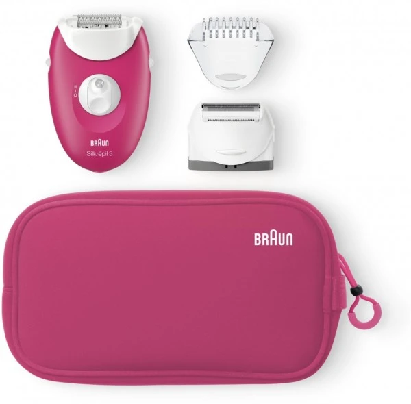 Braun 3-415 GS Silk-epil Geschenkset Epilierer Himbeer â Bild 2