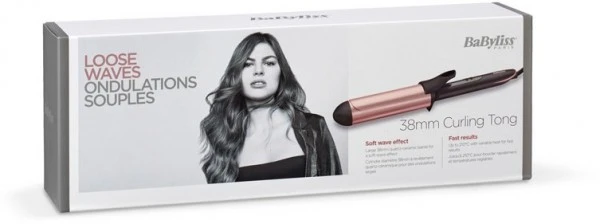 BaByliss C453E 38mm Curling Tong Lockenstab Rose/schwarz – Bild 4