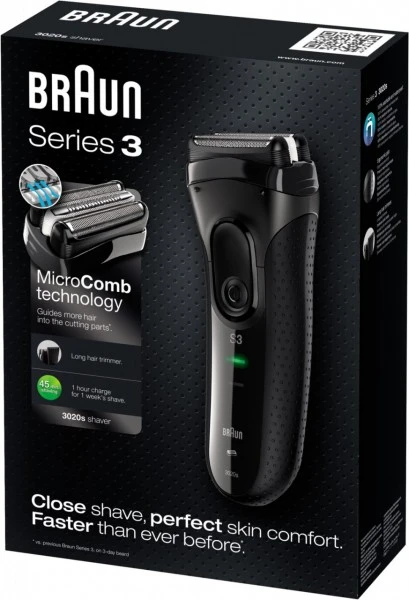 Braun Series 3 3020 Elektrorasierer Schwarz – Bild 4
