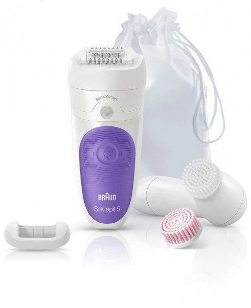 Braun 5-870 Silk-epil SkinSpa SensoSmart Epilierer Weiß/lila