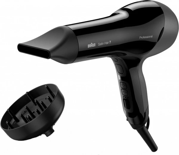 Braun HD785 Solo Satin Hair 7 SensoDryer Profi-Haartrockner Schwarz